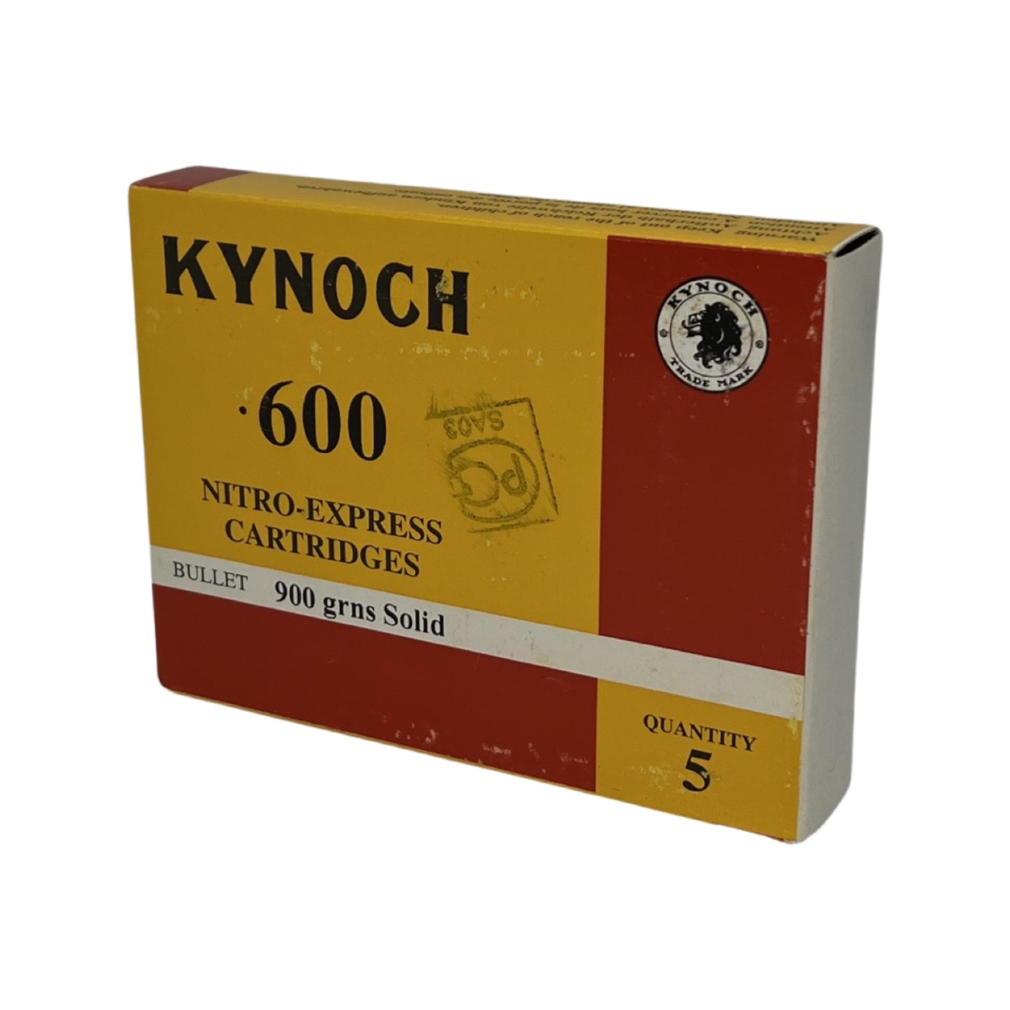 Патрон 600 N.E Kynoch Solid 58,32 гр - фото 1