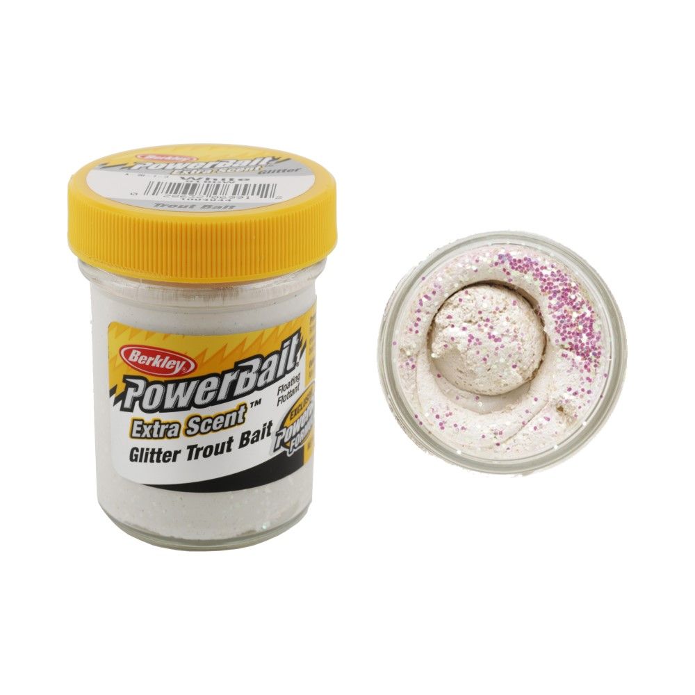 Паста Berkley PowerBait Select Glitter Trout Bait 50гр White - фото 1