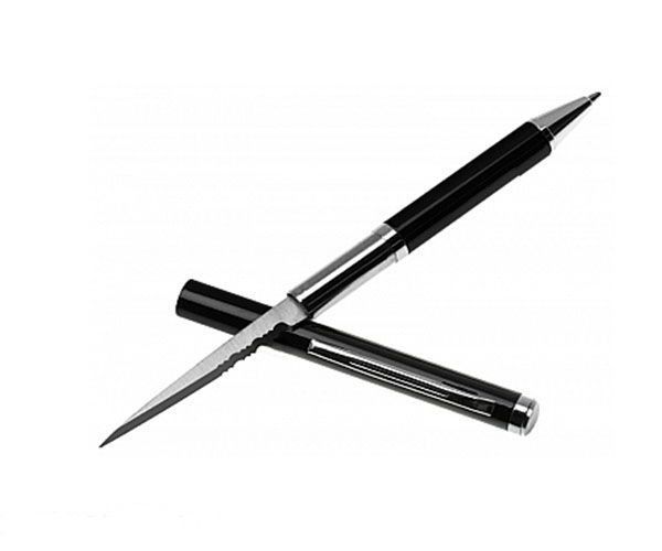 Ручка-нож City Brother Black 003S в блистере - фото 1