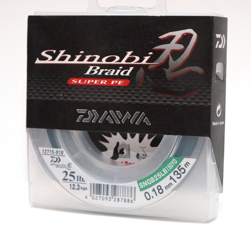 Шнур Daiwa Shinobi Braid Yellow 135m 0.18mm 25lb - фото 1