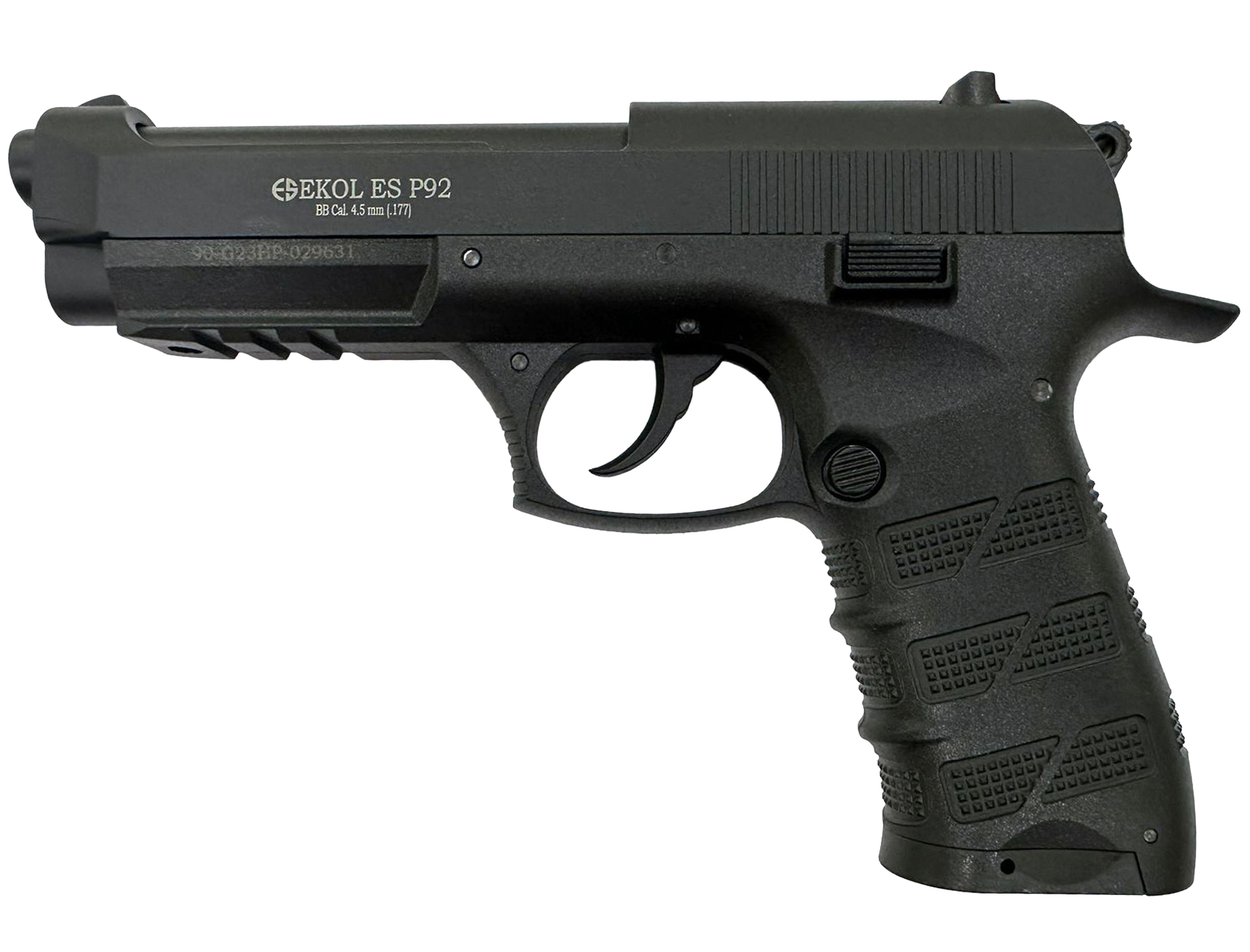 МП Пистолет Ekol ES P92 black 4,5мм металл - фото 1