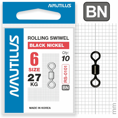 Вертлюг Nautilus Rolling Swivel 0101 №6 27кг - фото 1