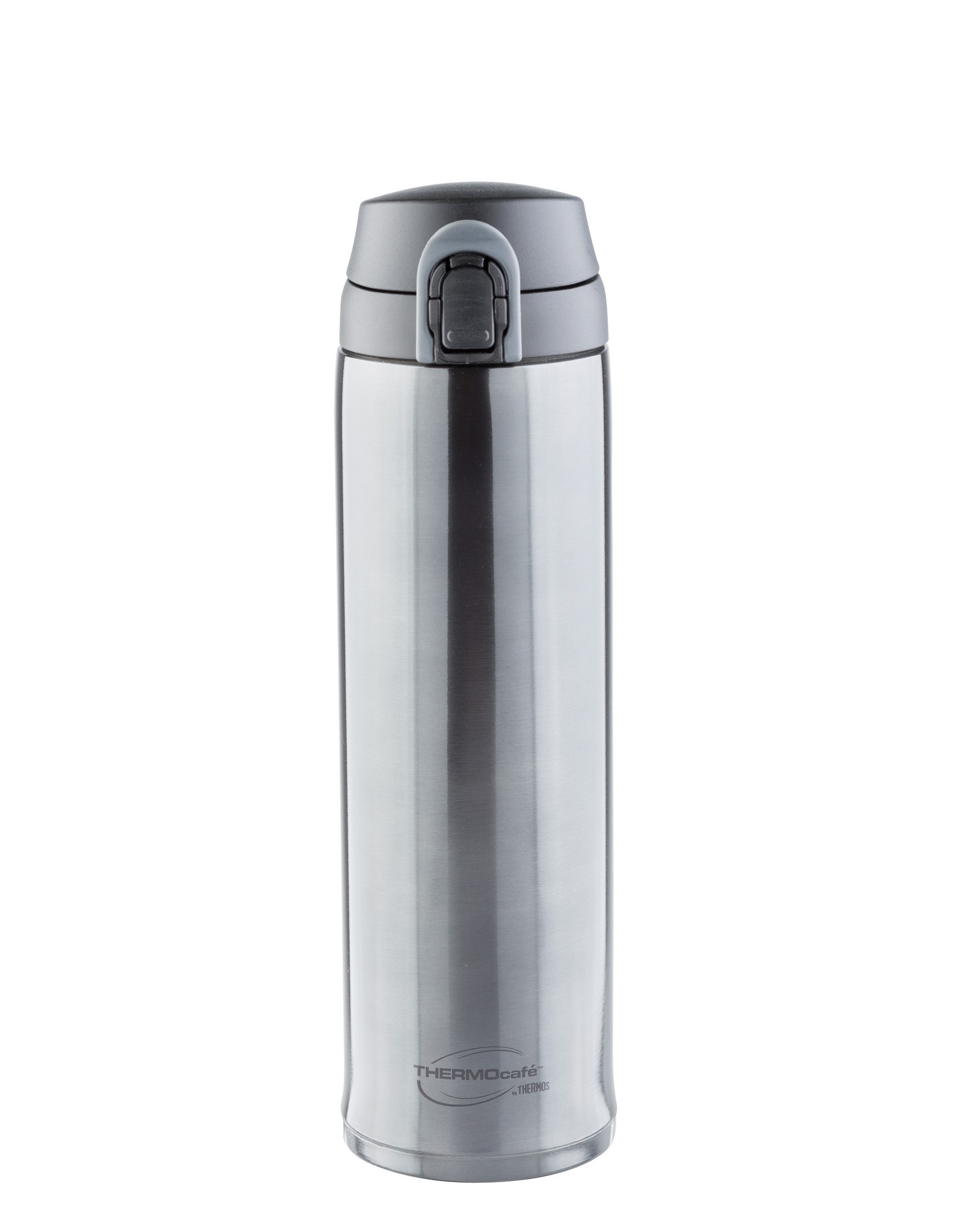 Термос Thermos Thermocafe TC-600T one touch tumbler 0.6л grey - фото 1