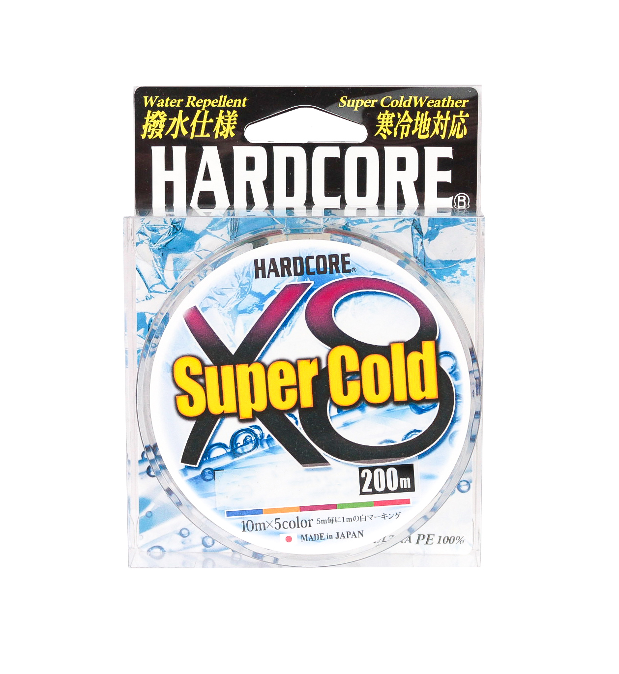 Шнур Yo-Zuri PE Hardcore X8 Duel super cold PE 1.2 12.0кг 200м 5 color - фото 1