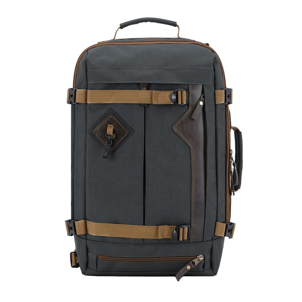 Сумка-рюкзак Aquatic С-28ТС с кожаными накладками темно-серый - фото 1