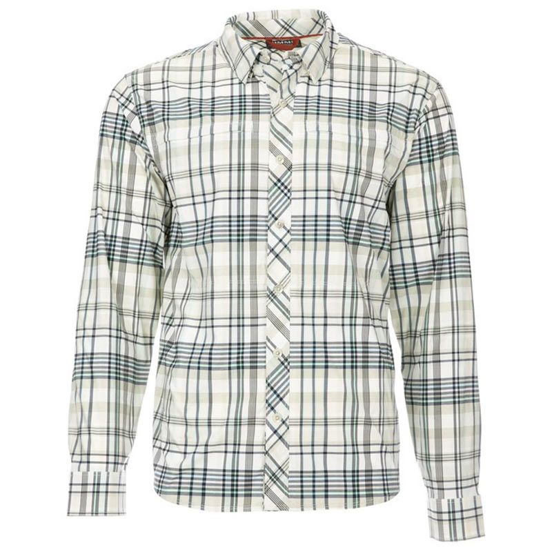 Рубашка Simms BugStopper LS Shirt Plaid Pearl Madras Plaid LEU - фото 1