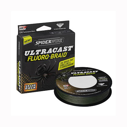 Шнур Spiderwire fluorobraid green 110м 0,12мм - фото 1