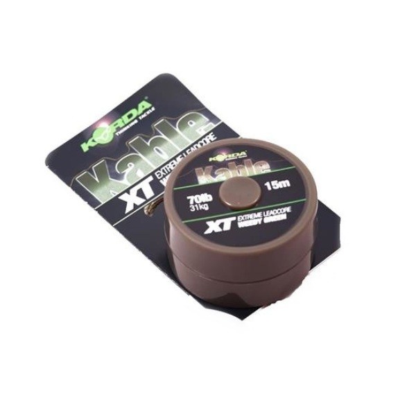 Лидкор Korda Kable XT extreme leadcore green 15м 70lb - фото 1