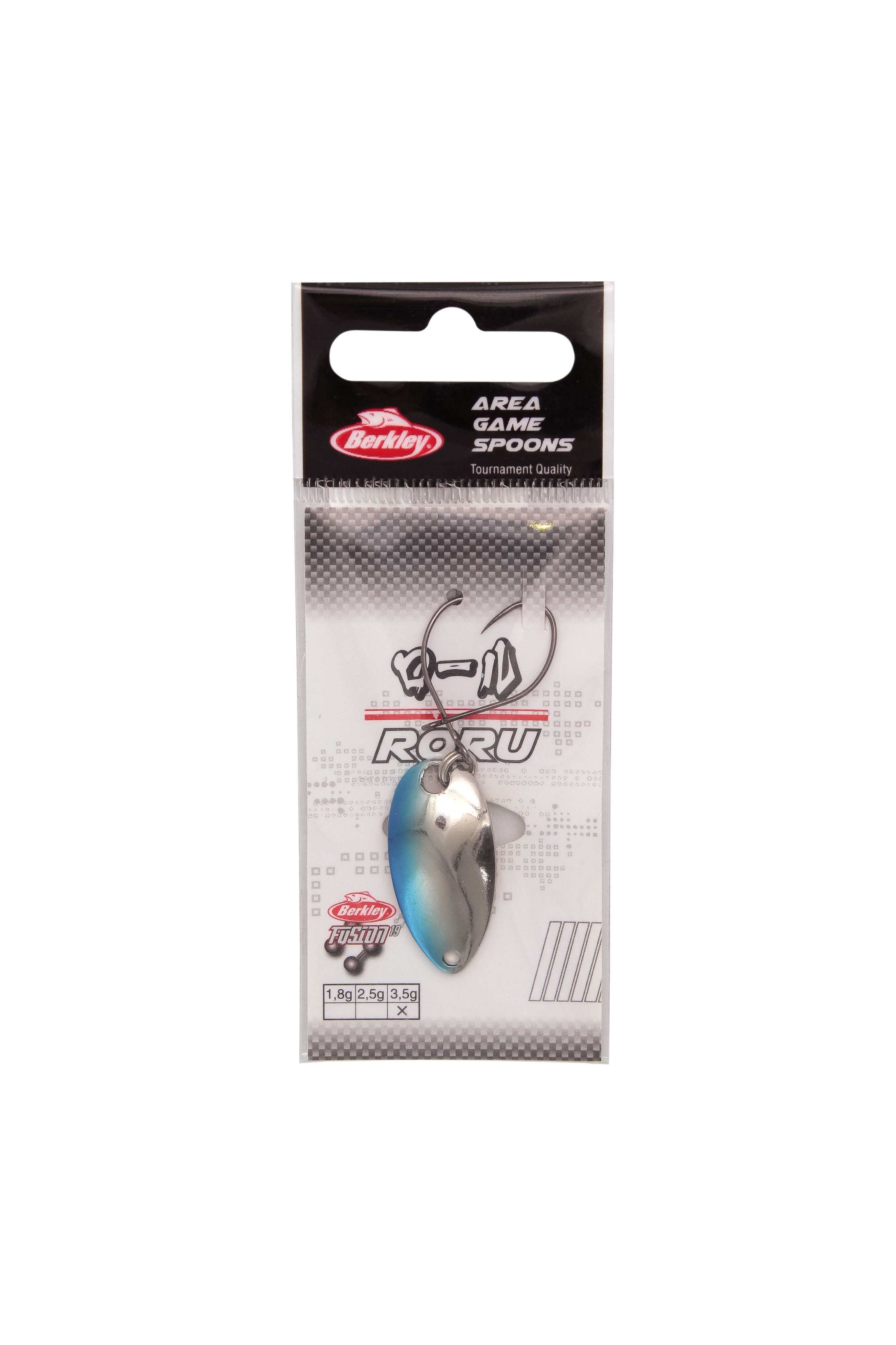 Блесна Berkley Ags Roru 3,5гр Edge Stripe Silver/Blue/Silver - фото 1