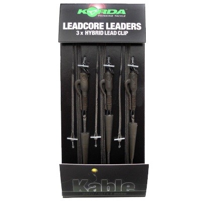 Поводок Korda Leadcore lead clip weed 1м - фото 1