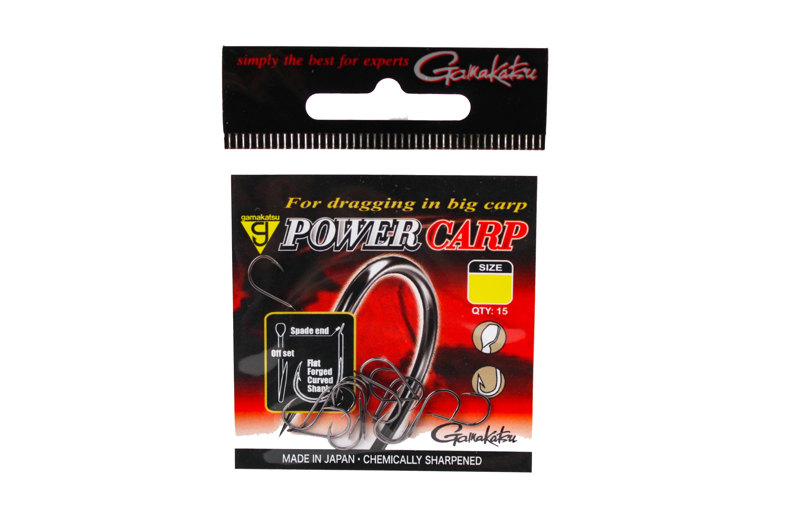 Крючок Gamakatsu Powercarp black №10 - фото 1