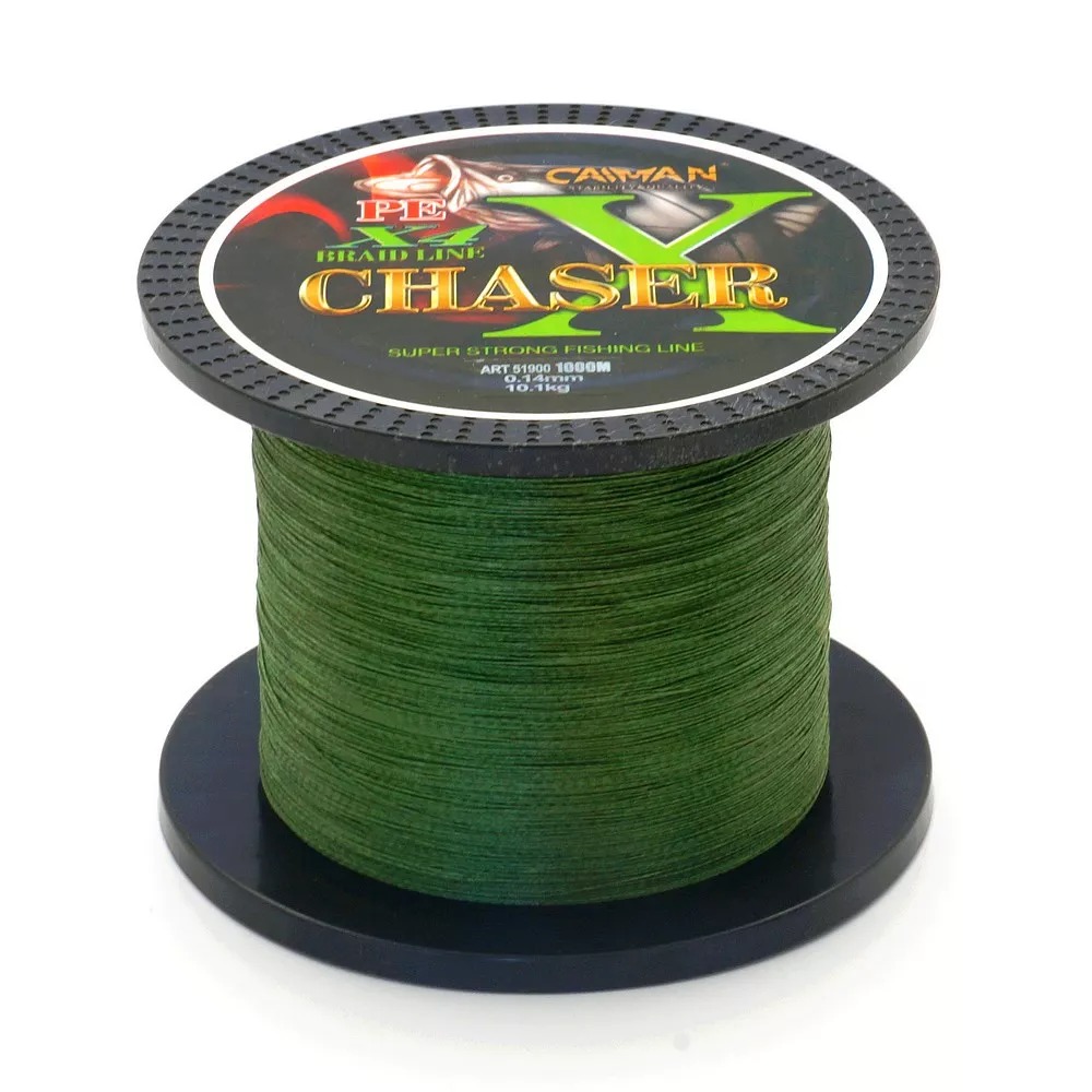 Шнур Caiman Chaser 1000м 0,12мм зеленый - фото 1