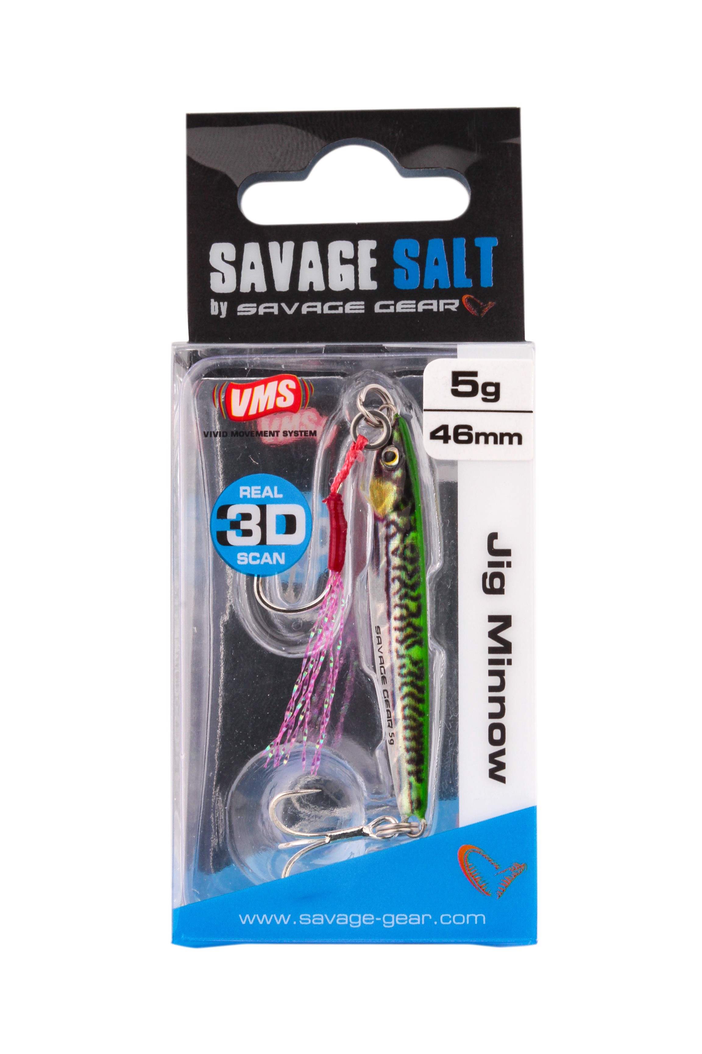 Пилькер Savage Gear 3D jig minnow 5гр 4.6см PHP green mackerel - фото 1