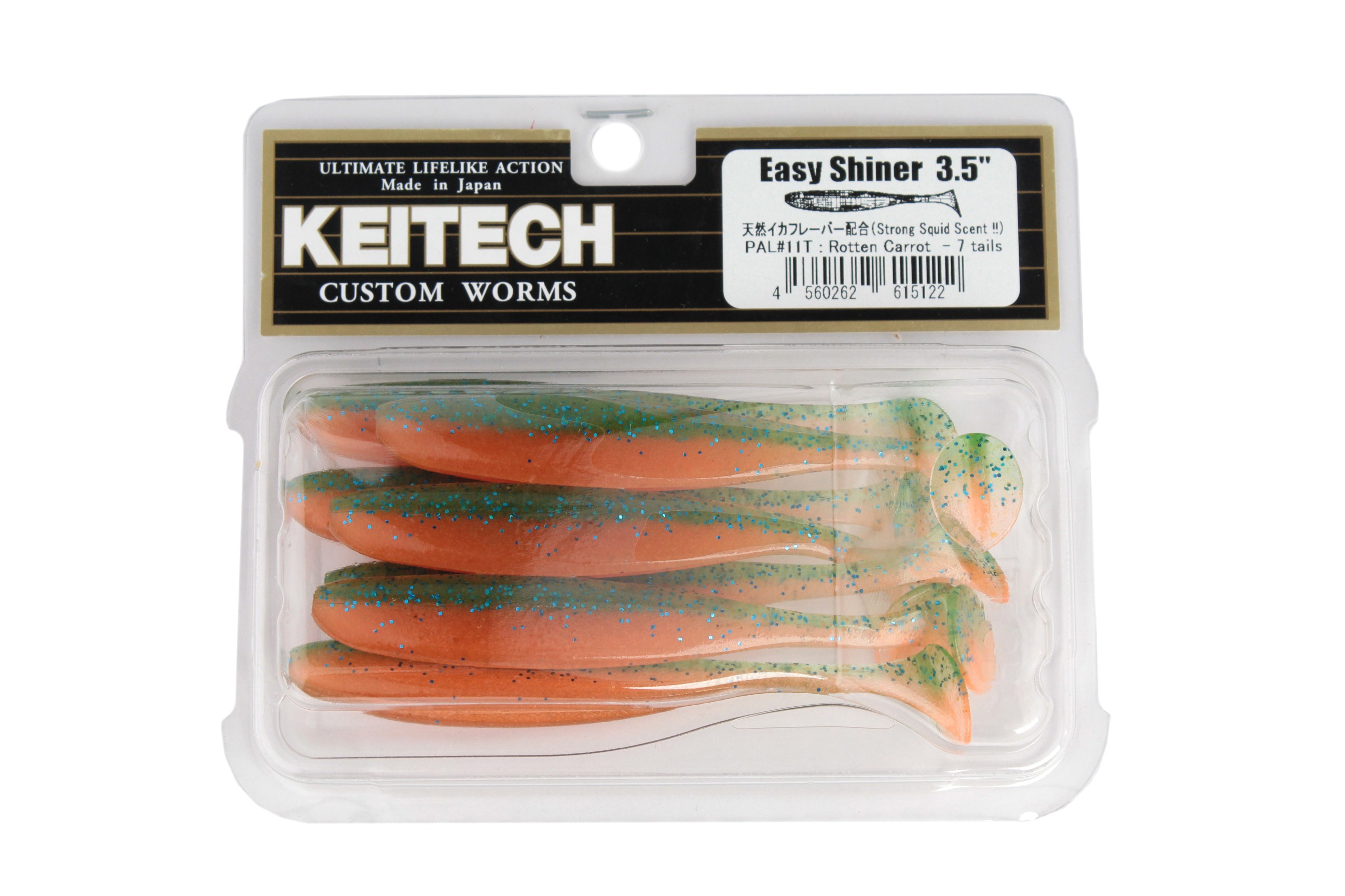 Приманка Keitech виброхвост Easy shiner 5" Pal 11 rotten carrot - фото 1