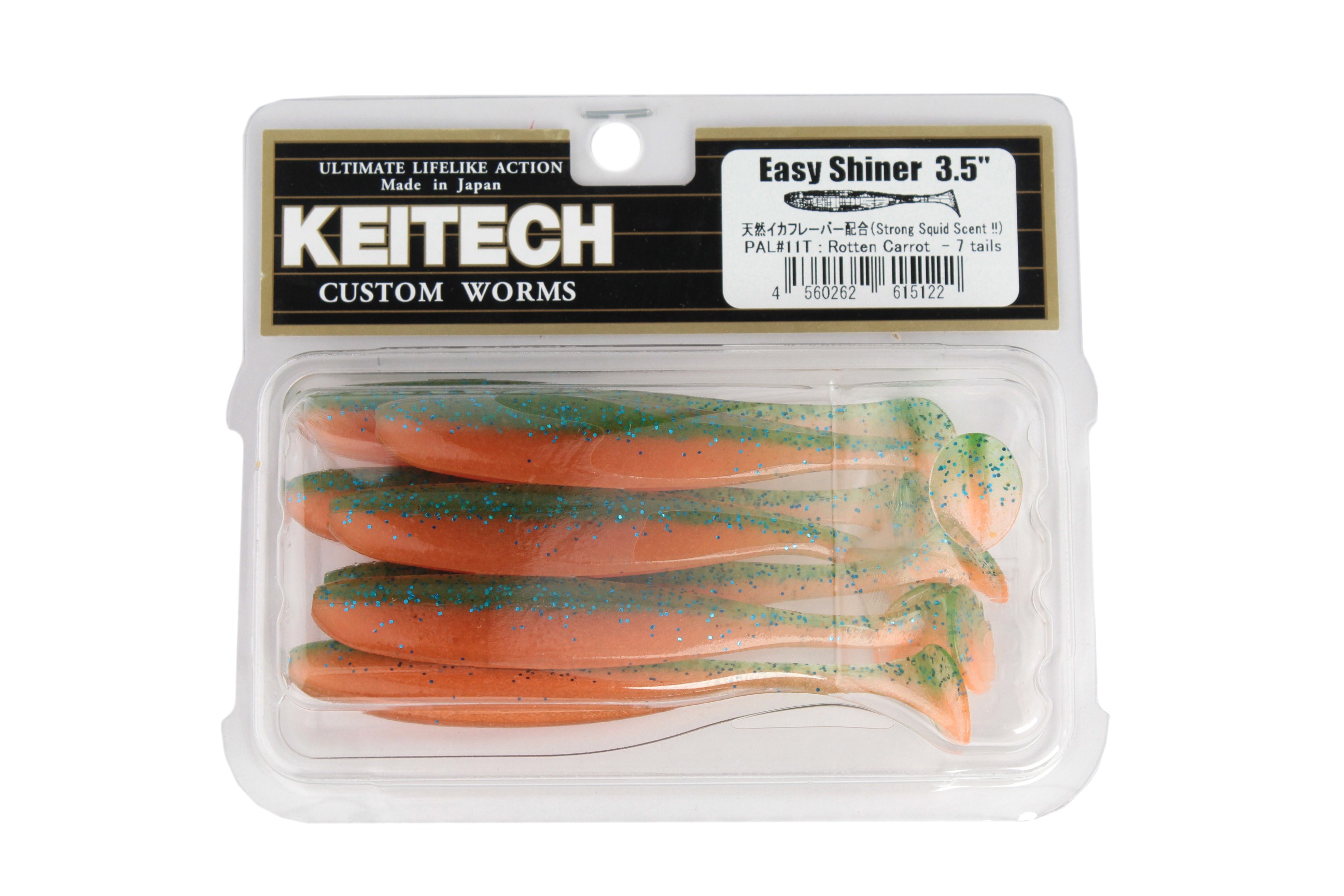 Приманка Keitech виброхвост Easy shiner 5&quot; Pal 11 rotten carrot - фото 1