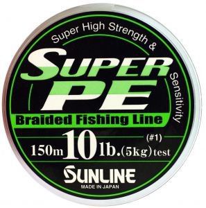 Шнур Sunline Super PE L.GRN 150м 0,148мм 8lbs 4,0кг - фото 1