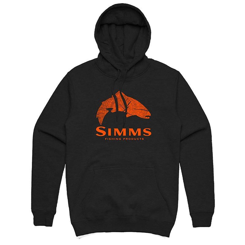 Толстовка Simms Wood Trout Fill Hoody Black  - фото 1
