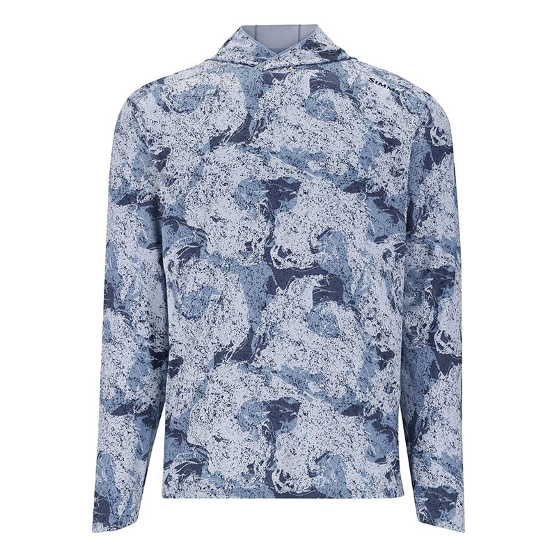 Термофутболка Simms SolarFlex Hoody Back Eddy Albacore  - фото 1