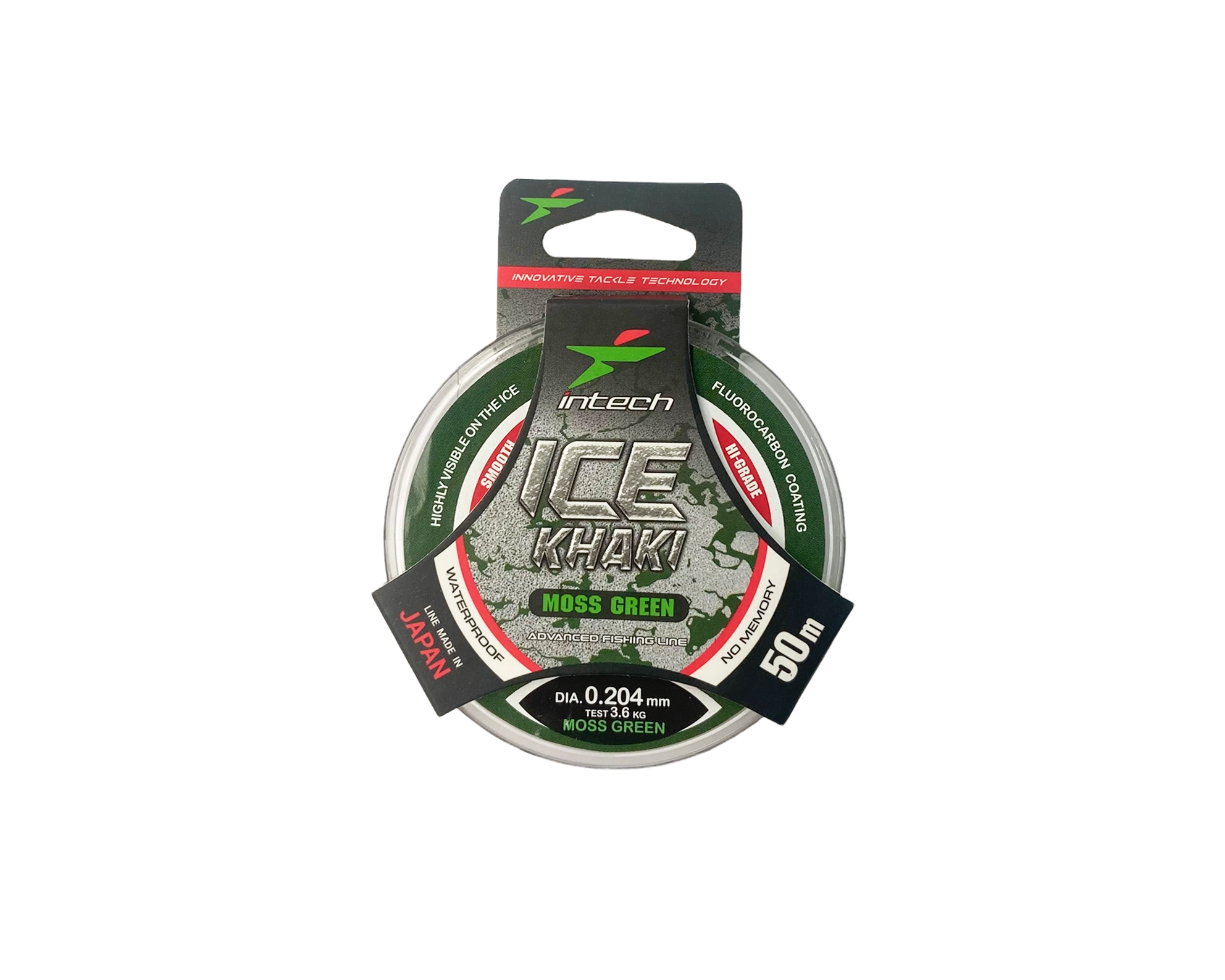 Леска Intech Ice Khaki moss green 50м 0.204мм 3.6кг - фото 1