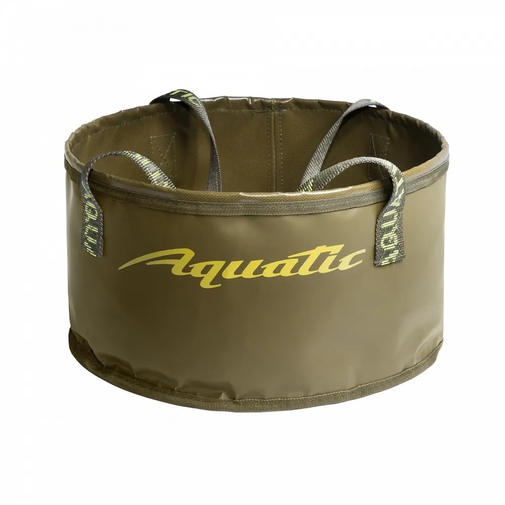 Ведро Aquatic В-11Х для замешивания корма малое 20л хаки - фото 1
