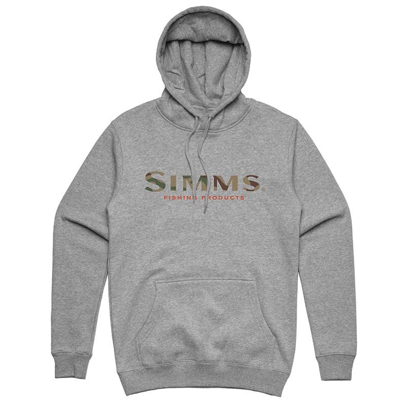 Толстовка Simms Logo Hoody Grey Heather  - фото 1