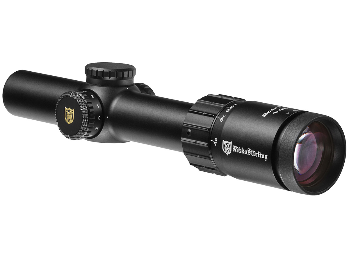 Прицел Nikko Stirling Boar Eater 1-4x24 4Dot extreme гравированная точки 30мм - фото 1
