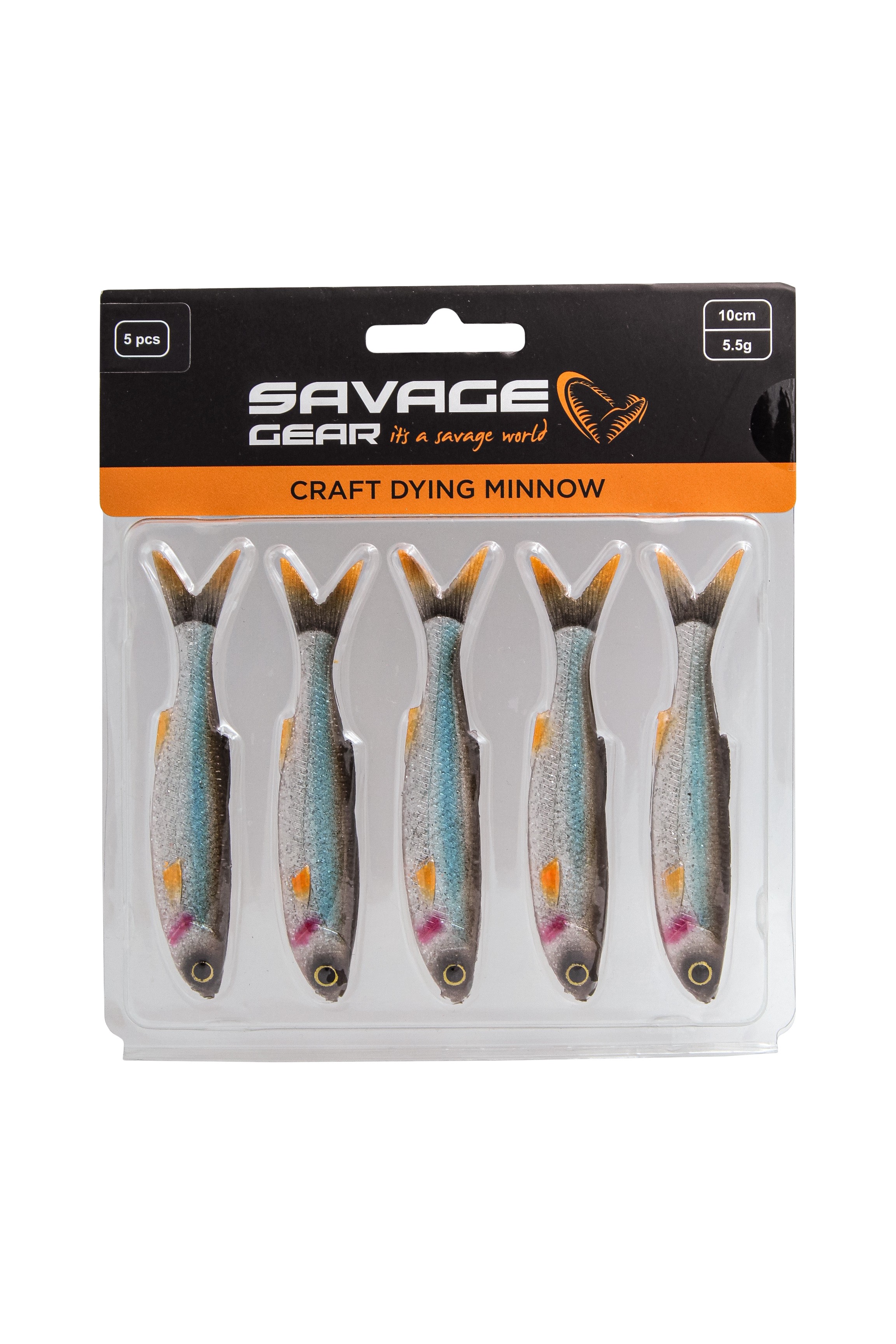 Приманка Savage Gear Craft dying minnow 10см 5,5гр roach 5шт - фото 1