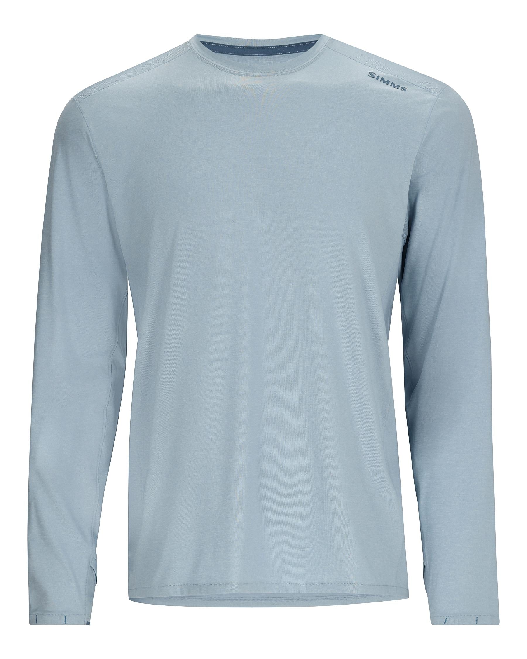 Термофутболка Simms SolarFlex Crew Steel Blue Heather  - фото 1