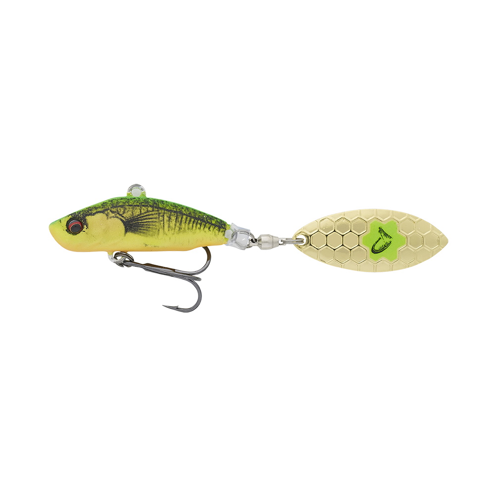 Тейл-спиннер Savage Gear 3D Sticklebait Tailspin 8см 18гр Firetiger - фото 1