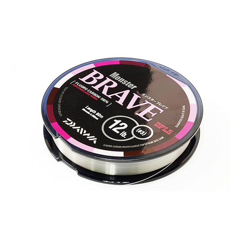 Леска Daiwa Monster brave fluorocarbon 80м 14Lb - фото 1