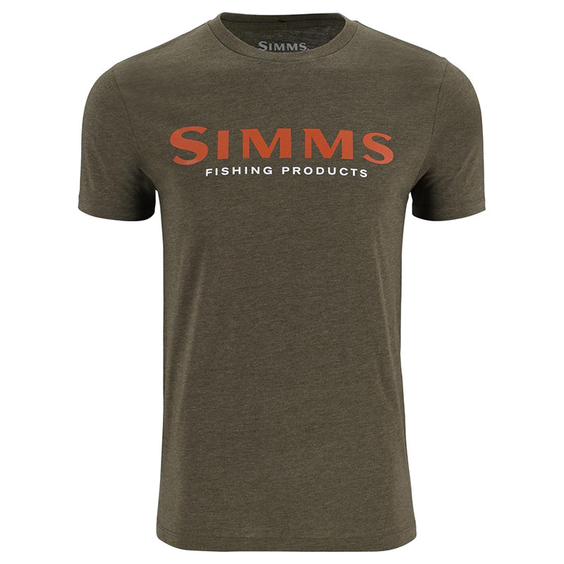 Футболка Simms Logo T-Shirt Loden Heather  - фото 1