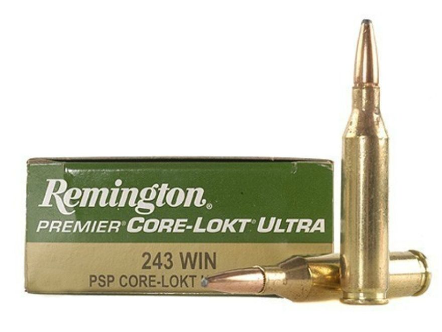 Патроны для нарезного оружия Remington 243 Win калибра.