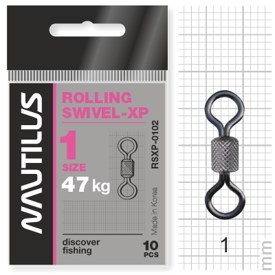 Вертлюг Nautilus Rolling Swivel 0102 №1 47кг - фото 1