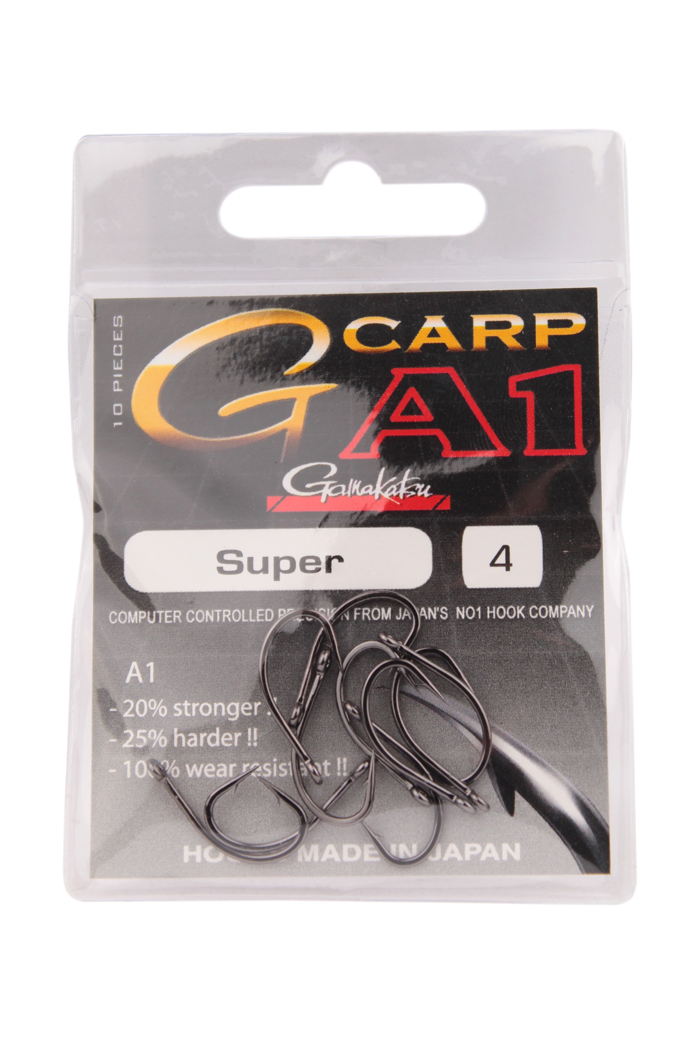 Крючок Gamakatsu A1 G-Carp super Hook №4 уп.10шт - фото 1