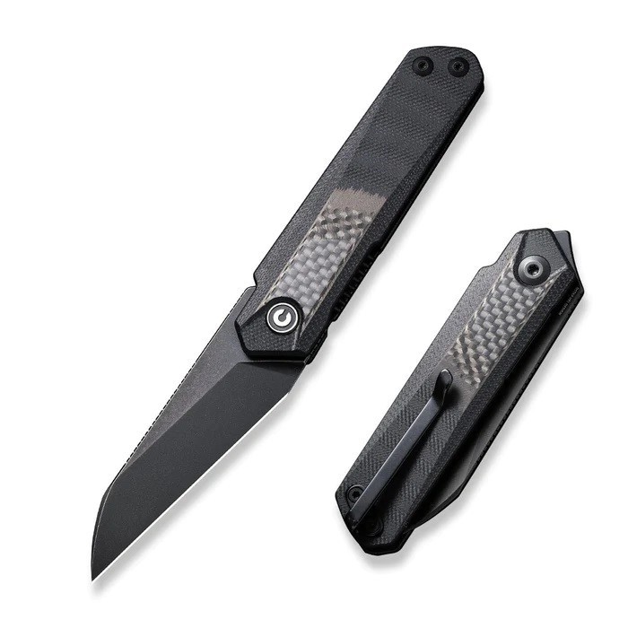 Нож Civivi Ki-V Plus Front Flipper Knife Carbon Fiber Overlay On G10 Handle  - фото 1
