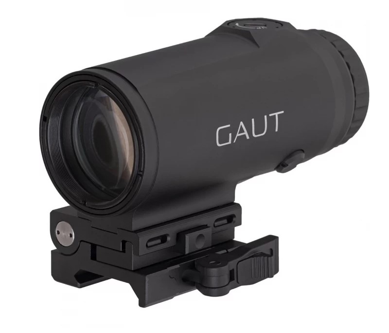 Увеличитель Gaut Garnet 5x30 откидной быстросъемный на Picatinny 93х42x64,5мм IP - фото 1