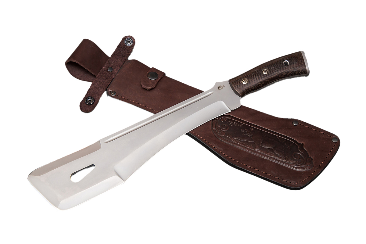 Мачете №2.1 ИП СЕМИНА сталь 65х13 венге - фото 1