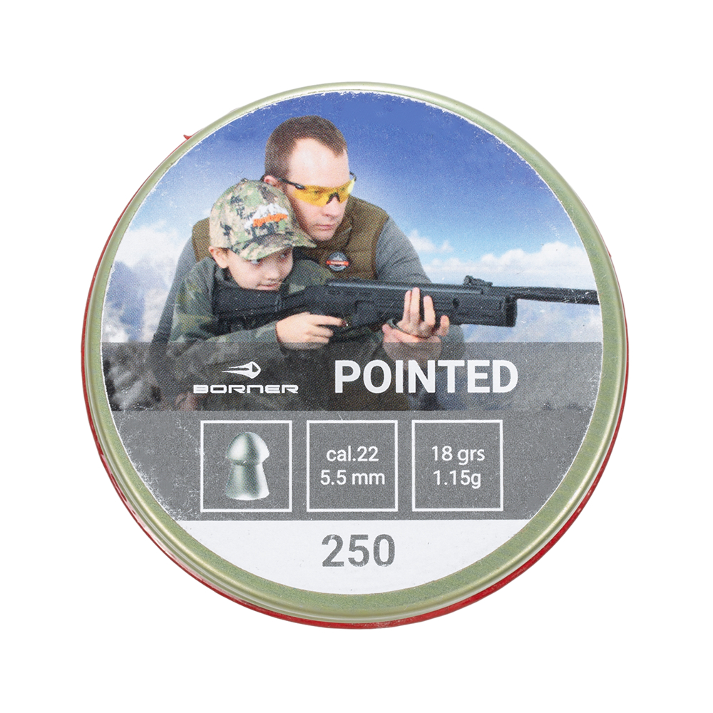 Пульки Borner Pointed 5,5 1,15 гр 250 шт - фото 1