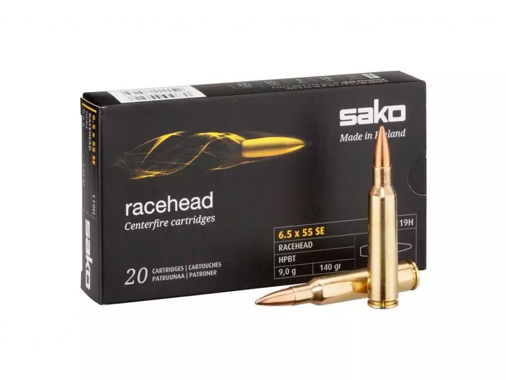 Патрон 6,5x55 SE Sako Racehead HPBT 9,1 гр - фото 1