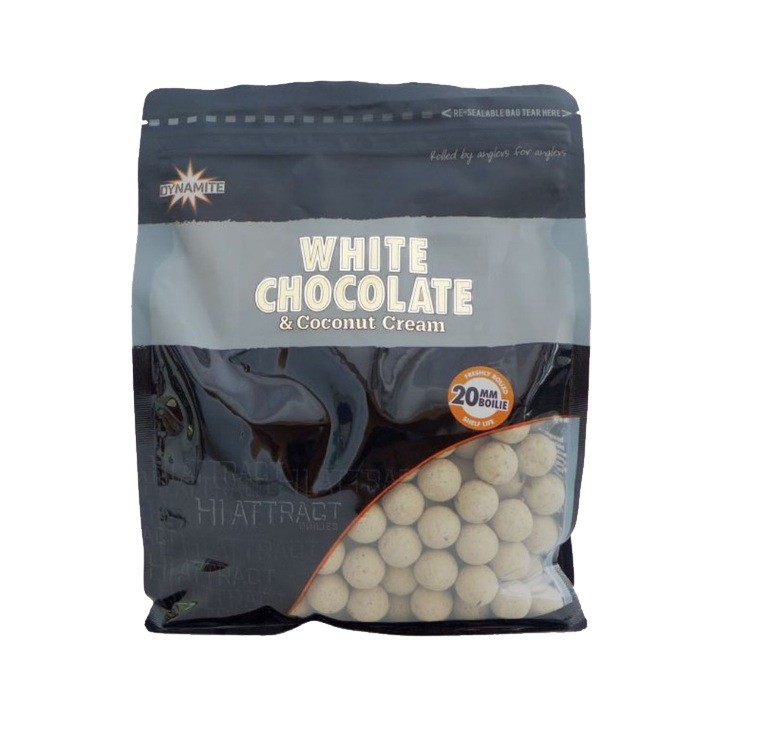 Бойлы Dynamite Baits White chocolate & coconut cream 20мм 1кг - фото 1