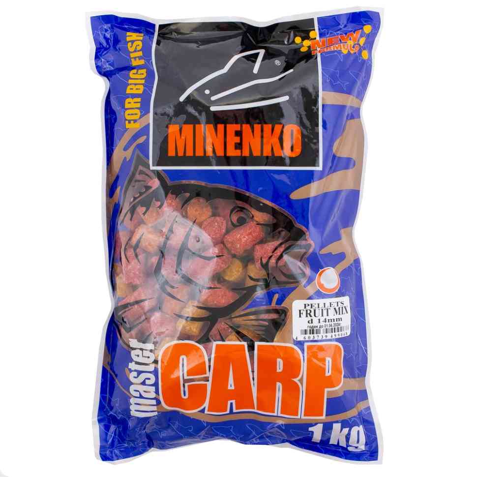 Пеллетс MINENKO Master carp fruit mix 14мм Com - фото 1