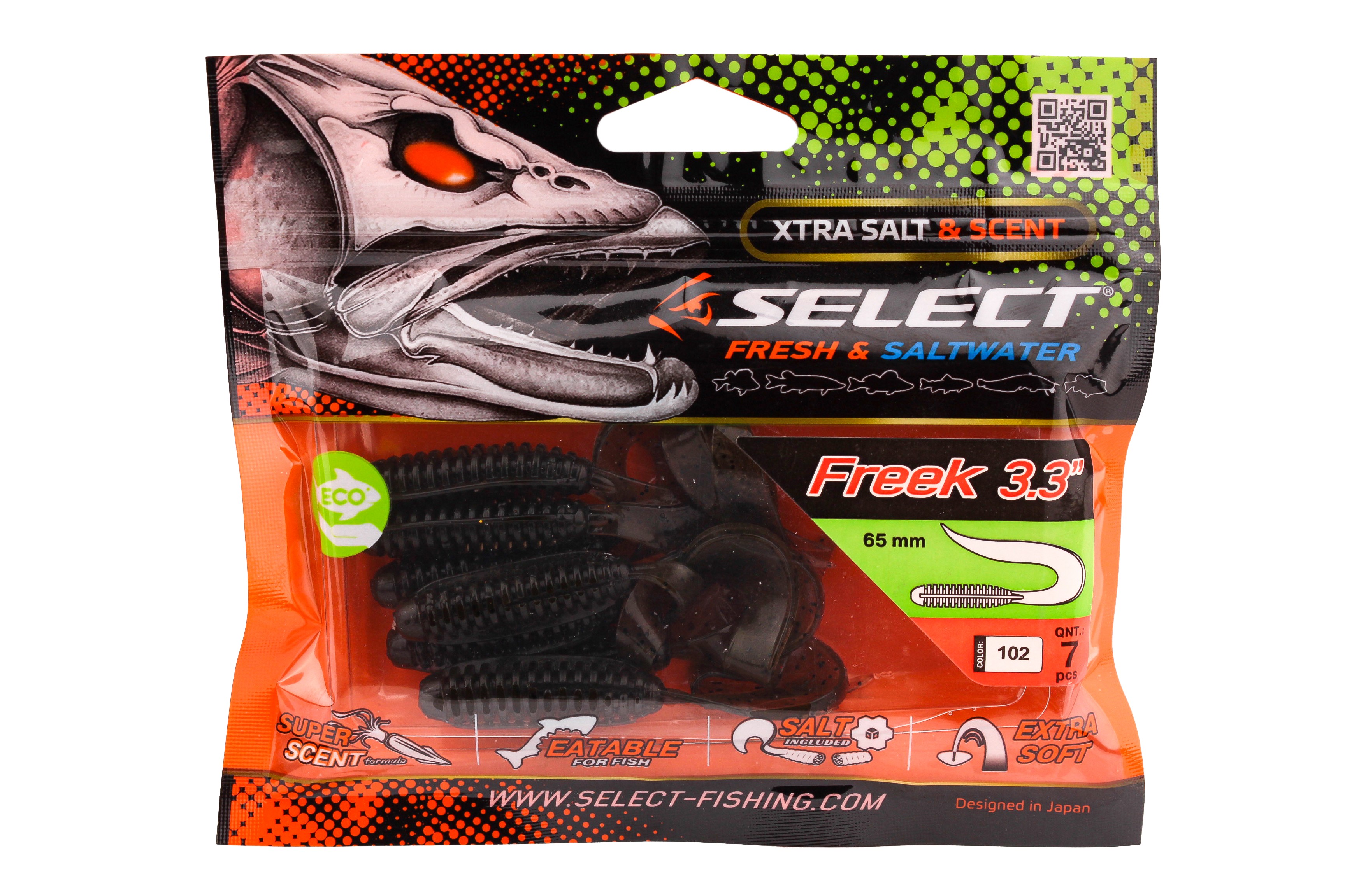 Приманка Select Freek 3.3" 102 уп 7шт - фото 1