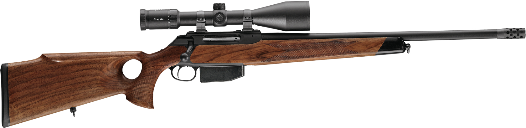 Карабин Sauer S202 GTI Classic 300WinMag с дулн тормозом дерево ортопед ложа - фото 1