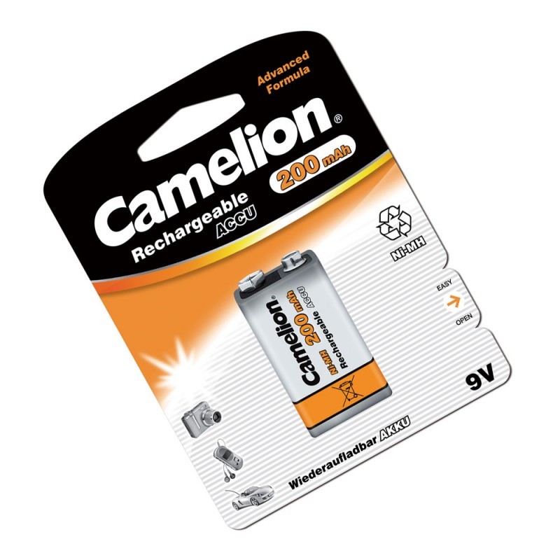 Аккумулятор Camelion 9V 200mAh Ni-Mh  - фото 1