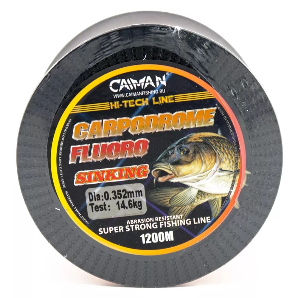 Леска Caiman Carpodrome Fluoro yellow 1200м 0,352мм - фото 1