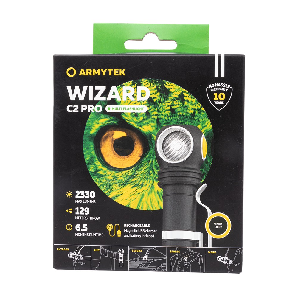 МП Фонарь Armytek Wizard C2 Pro Magnet USB Теплый - фото 1