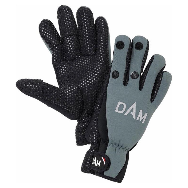 Перчатки DAM Neoprene Fighter Black/Grey - фото 1