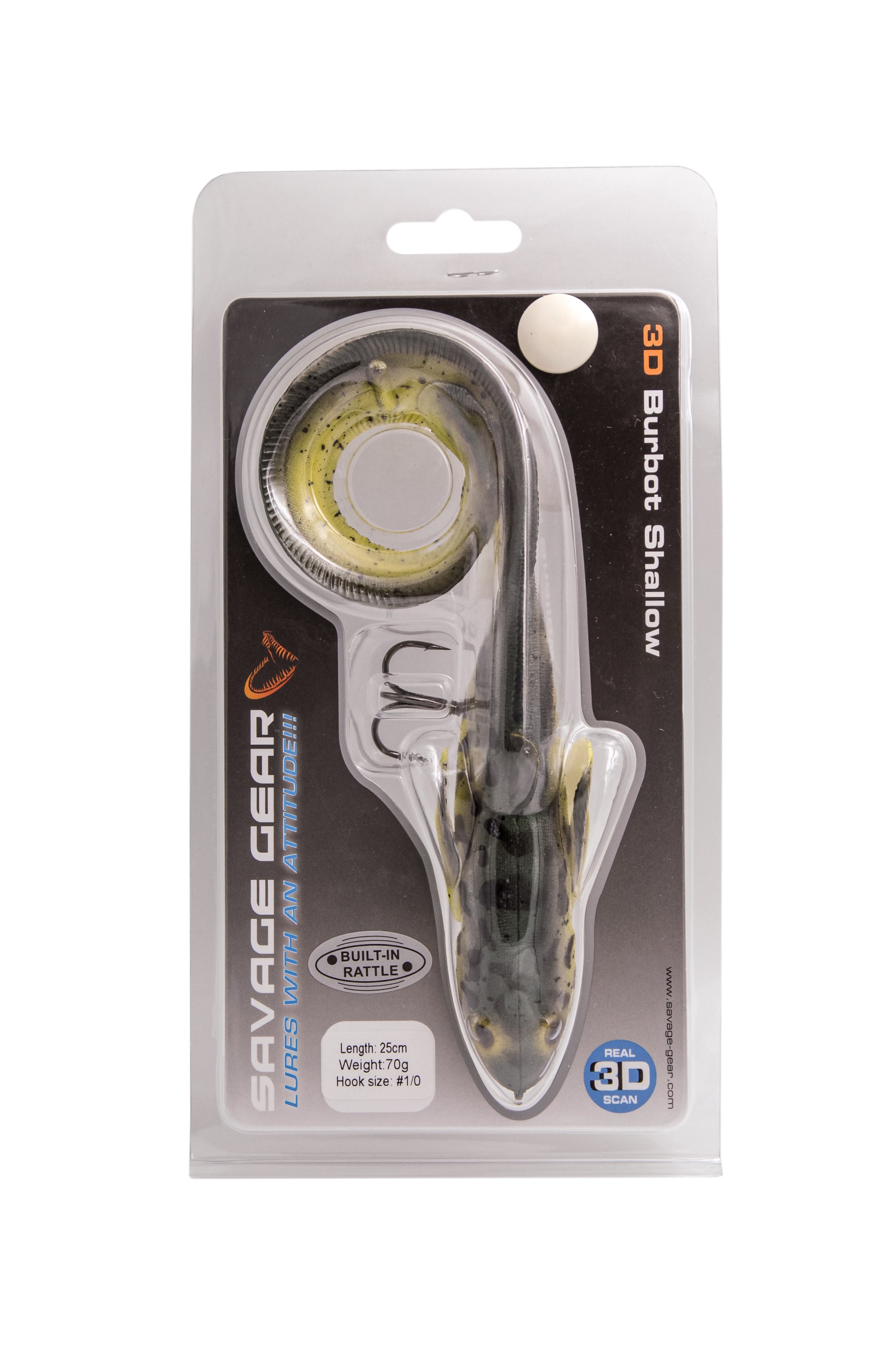 Приманка Savage Gear 3D Burbot 25см 70гр SS - фото 1