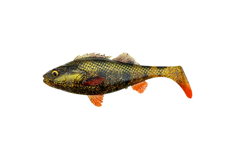 Приманка Savage Gear 4D Perch Shad 17.5см 68гр Motoroil Bulk 1/9 - фото 1