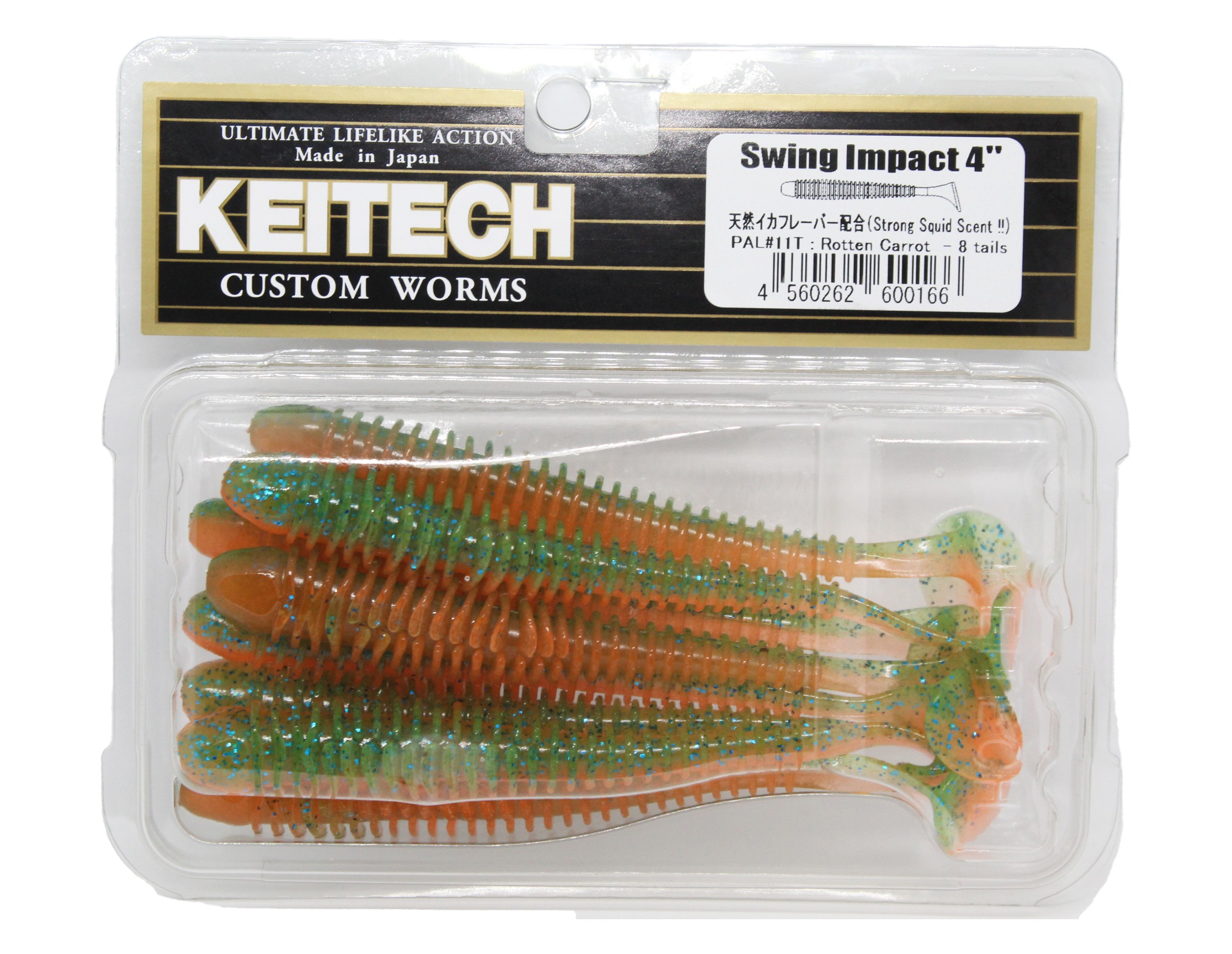 МП Приманка Keitech виброхвост Swing impact 4" PAL11 Rotten carrot - фото 1